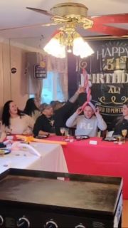 #Happy Birthday to Ali # fun party @ home# hibachi catering # hibachi live show # izumi hibachi catering